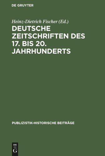 Deutsche zeitschriften des - zeitschriften,