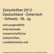 Zeitschriften 2012 -