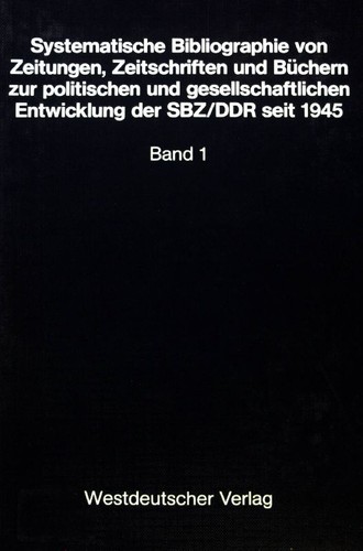 Systematische bibliographie - systematische,